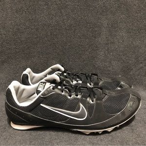 Men's Nike Zoom Rival MD Track & Field Running Spike Shoes Black & Gray Size 12.